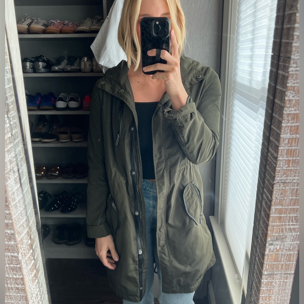 Michael Kors Olive Rain Jacket